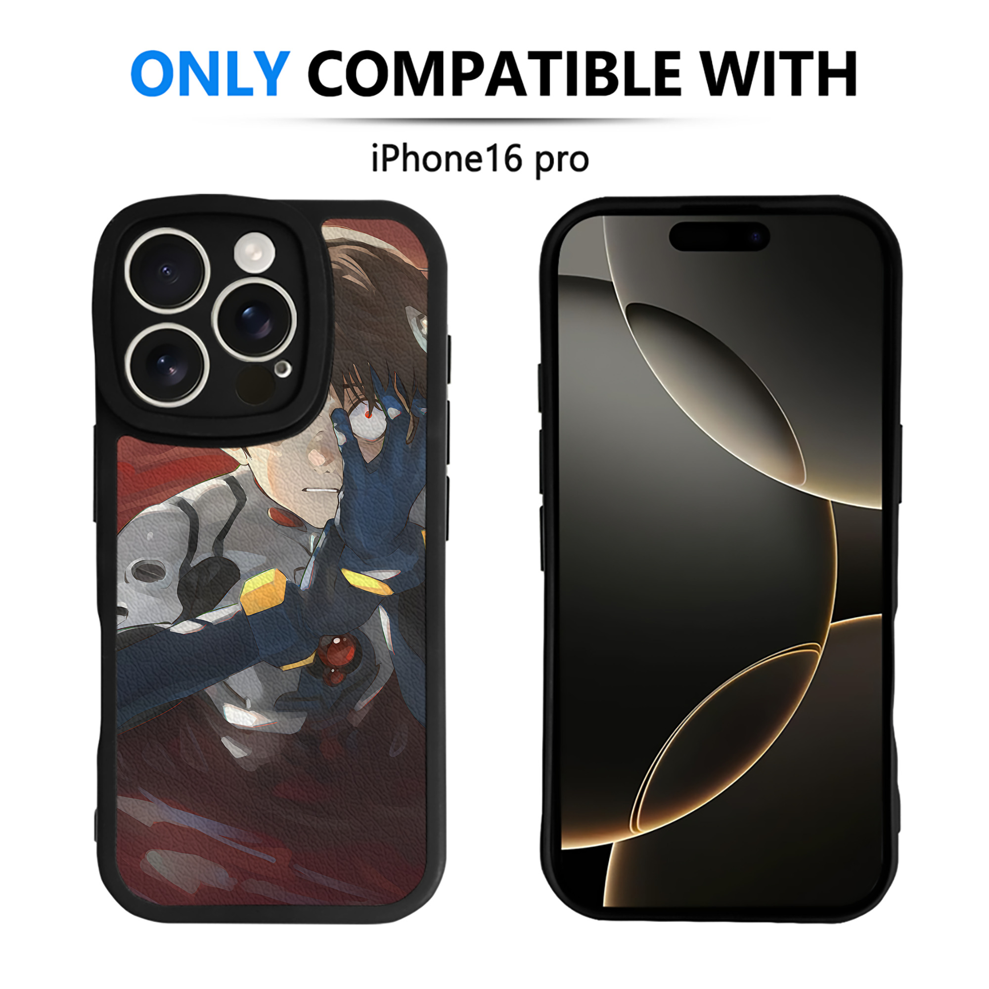 （画像用） EVA 新世紀エヴァンゲリオン 【iPhone 16シリーズ対応】シリコンスマホケース（レザー調） 材質：シリコン